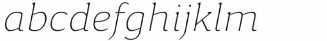 Accia Moderato Thin Italic