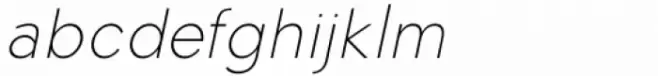 Algoria Thin Condensed Italic