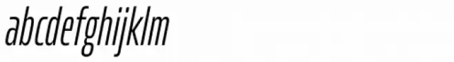 Allotrope Compressed Extra Light Italic