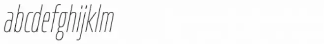 Allotrope Compressed Thin Italic