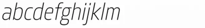 Allotrope Condensed Ultra Light Italic