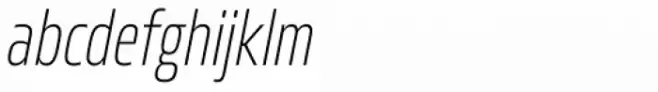 Allotrope Ex Condensed Ultra Light Italic