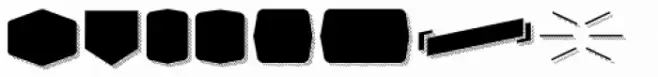Alquitran Pro Dingbat Shape More Shadow Line