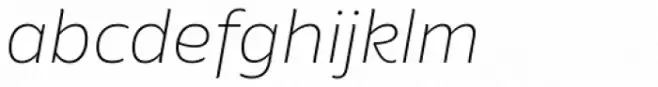 Amino ExtraLight Italic