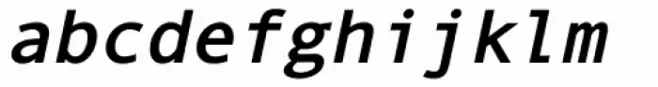 Andale Mono WGL Bold Italic