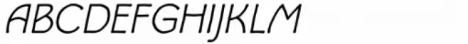 Andreis Light Italic