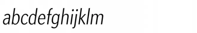 Apres Condensed Thin Italic
