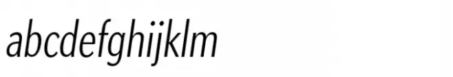 Apres Extra Condensed Thin Italic