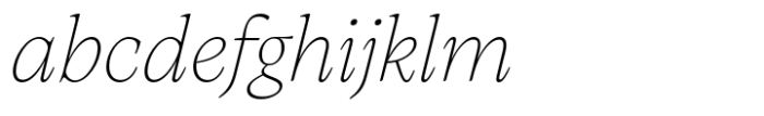 Artusi Extralight Italic