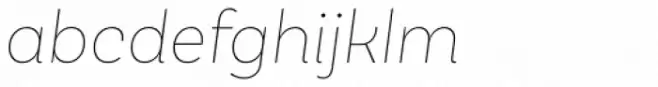 Basic Sans Thin Italic