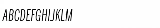 Benton Sans Std Extra Compressed Light Italic SC