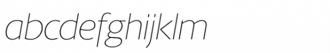 Berlingske Sans Std Thin Italic