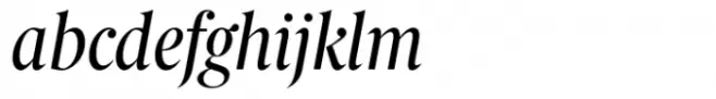 Berlingske Serif Condensed Std Italic