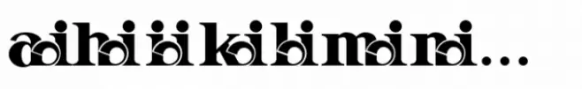 Besthia Display Ligature