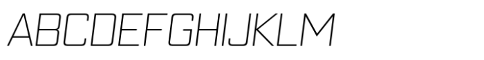 Block Capitals Light Italic