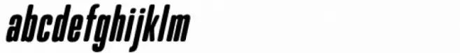 Blue Creek Rounded Black Extra Condensed Oblique