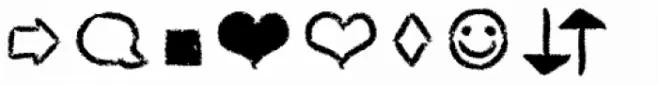 Chalk Hand Marker Icons