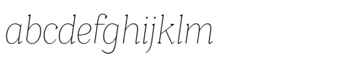 Clarinette Thin Italic