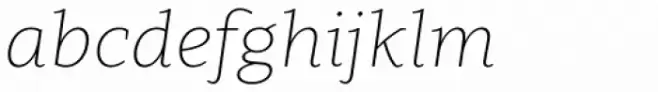 Clavo UltraLight Italic