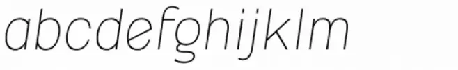 Coast Wide Thin Italic