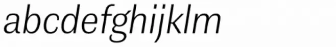 Contemporary Sans Extralight Italic