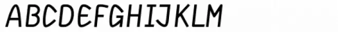 DF Staple TXT Medium Italic Caps