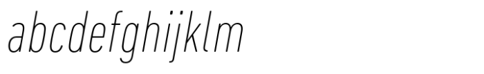 DIN Next Ultra Light Condensed Italic