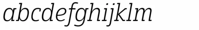 Eigerdals Slab Norm Light Italic