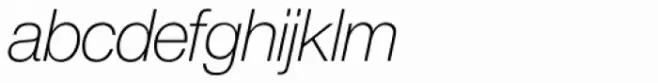Europa Grotesk Nr 2 SH ExtraLight Italic