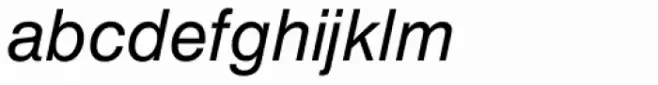 Europa Grotesk SB Italic