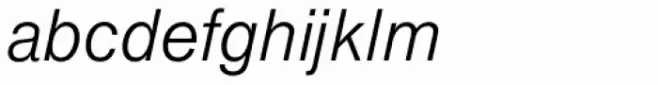 Europa Grotesk SB Light Italic
