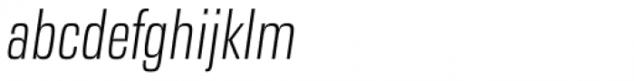 Eurostile Next Pro Condensed Light Italic