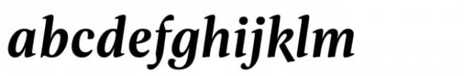 Evans Bold Italic