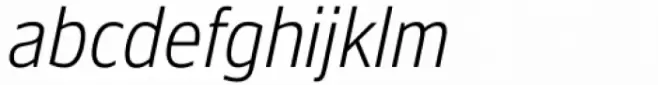 Faculty Condensed Extra Light Italic