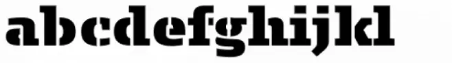 FF Signa Slab Stencil Pro Extra Black