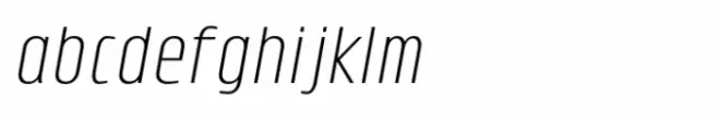 Fonzie Thin Italic