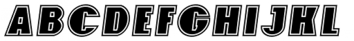 Foxxy Outline Italic