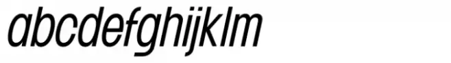 Franie XCondensed SLight Italic