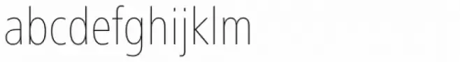 Frutiger Next Pro Condensed UltraLight