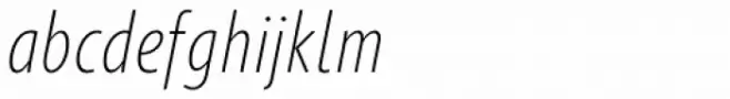 Gimbal Grotesque Compressed Light Italic