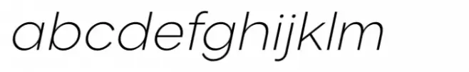 Glamure Extra Light Italic