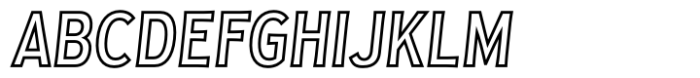 Golden Record Outline Italic
