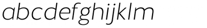 Halis Grotesque ExtraLight Italic