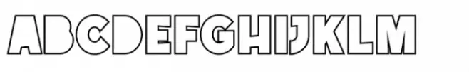Happy Go Lucky Display Font  Outlined