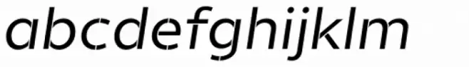 Helios Stencil Medium Italic