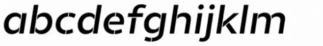 Helios Stencil Semi Bold Italic