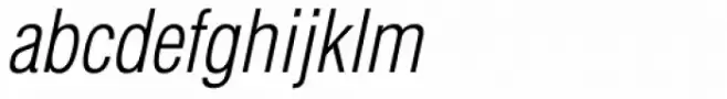 Helvetica Pro Light Condensed Oblique