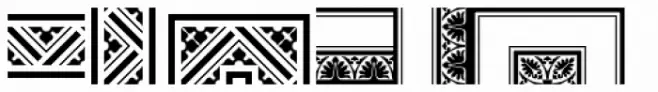 Historism Border 2D Three