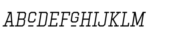 Hockeynight Serif Light Italic
