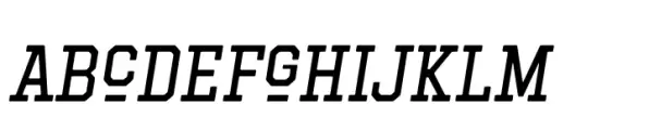 Hockeynight Serif Regular Italic
